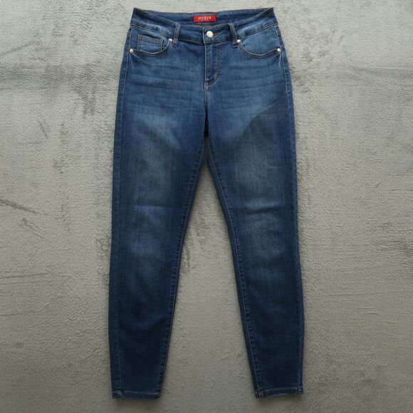Guess Jeans Women's Size 28 Blue Mid-Rise Skinny Denim 28.5" Inseam Stretch - Picture 1 of 16